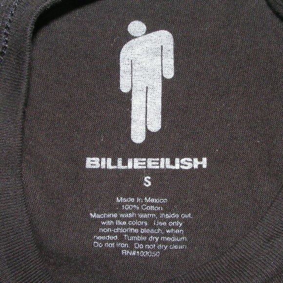 BILLIE EILISH Concert Tshirt, S, Anime/Kawaii Blk - Picture 6 of 6
